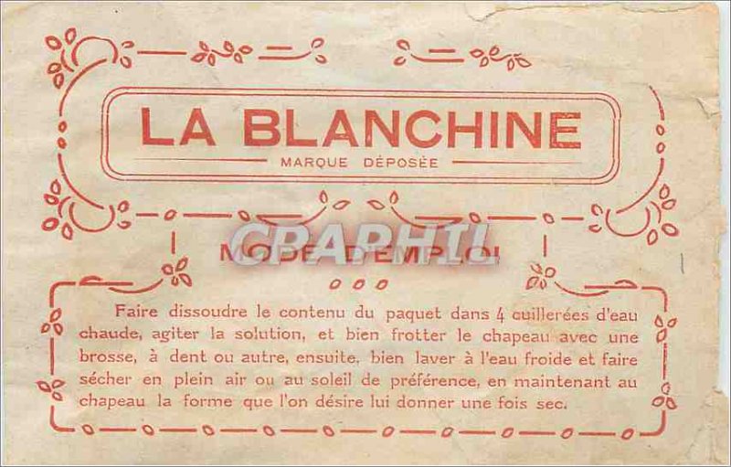 The packaging Blanchine trademark