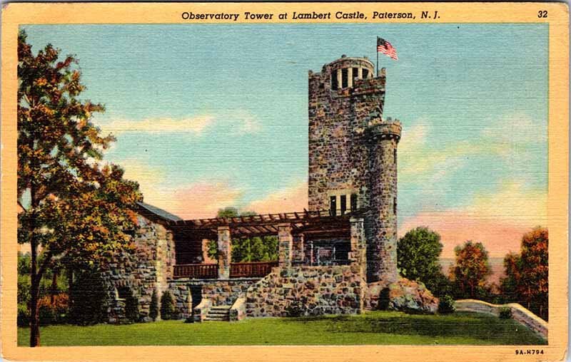 Postcard TOWER SCENE Paterson New Jersey NJ AN9194