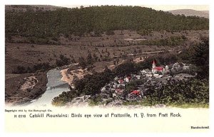 New York Bird's eye view of Prattsville , Catskill Mountains