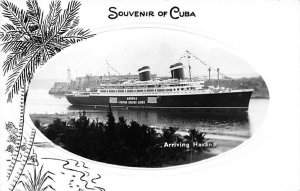 SS America United States Line Writing on back, missing stamp 