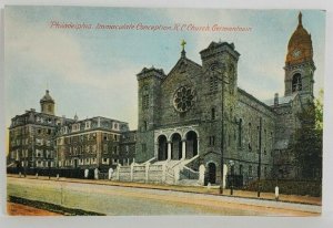 PA Immaculate Conception R. C. Church Philadelphia Postcard S6
