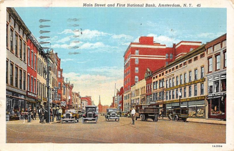 First National Bank, Main Street Amsterdam, New York NY