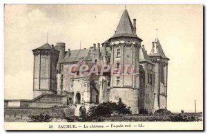 Old Postcard Chateau Saumur The South Facade