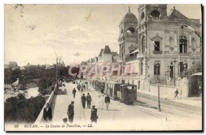 Old Postcard Tram Royan Casino of eFoncillon