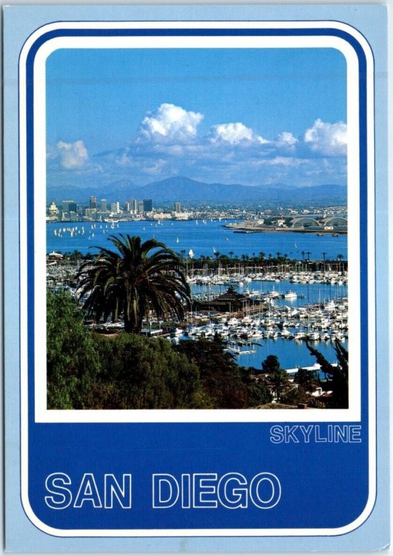 Postcard - Skyline - San Diego, California