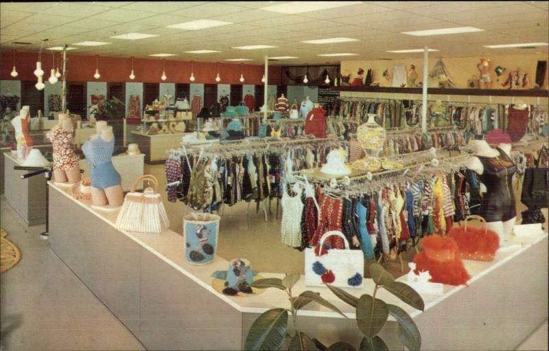 Costa Mesa CA The Wet Seal Clothing Store Interior E 17th St. Postcard