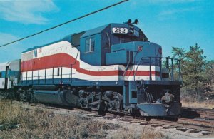 Long Island Railroad #252 at Ronkonkoma NY, New York 1976 Bicentennial Colors