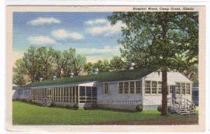Hospital Ward Army Camp Grant Illinois postcard