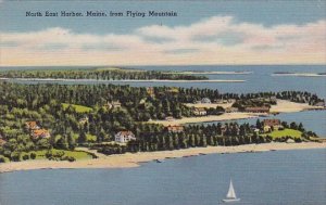 Maine North East Harbor From Flying Mountain