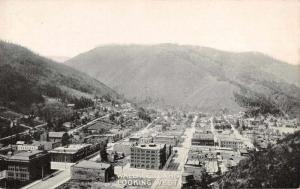 Wallace Idaho Looking West Birds Eye View Antique Postcard J73619