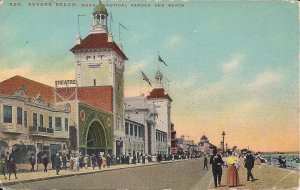 AMUSEMENT PARK, Revere Beach MA 1910s Nautical Garden Dance Hall & Beach Theater