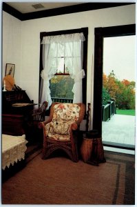 Postcard - FDR's backpack, walking stick and fedora - Welshpool, Canada