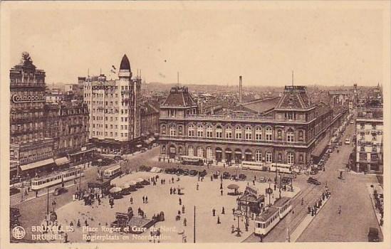 Belgium Brussells Place Rogier Et gare Du Nord