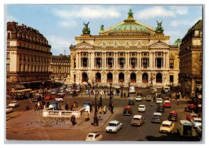 Opera Square Paris France Postcard Continental View Card 