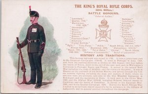 The Kings Royal Rifle Corps Military 60th Rifles Gale & Polden Postcard H29