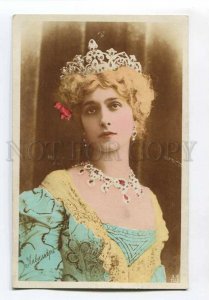 3072569 Tinted CAVALIERI Italian OPERA Star in CROWN old PHOTO