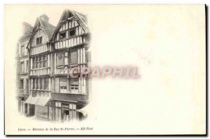 Old Postcard Caen houses St Peter Street