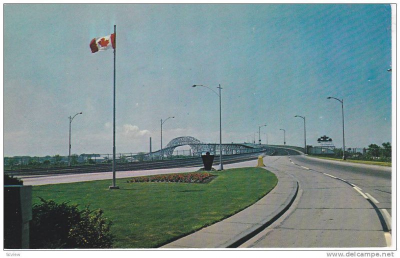 View From The Canadian Approach, Bluewater Bridge, Sarnia, Ontario, Canada, 1...