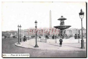 Postcard Old Paris Concorde Square