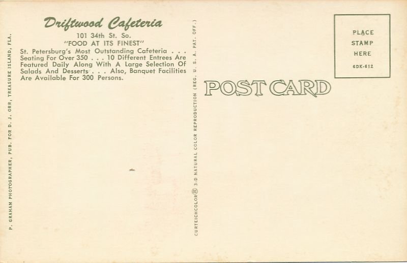Driftwood Cafeteria - Restaurant - St Petersburg, Florida