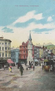 Policeman at Albert Memorial Hastings Old Postcard
