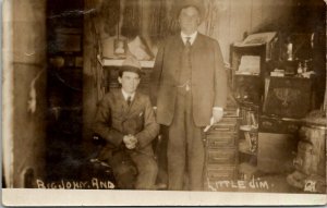 Garden City Kansas Land Broker Jame Ely RPPC Main St Interior View Postcard V13