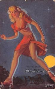 1945 Mutoscope Artist Pin Up Girl, Non Postcard Backing Unused 