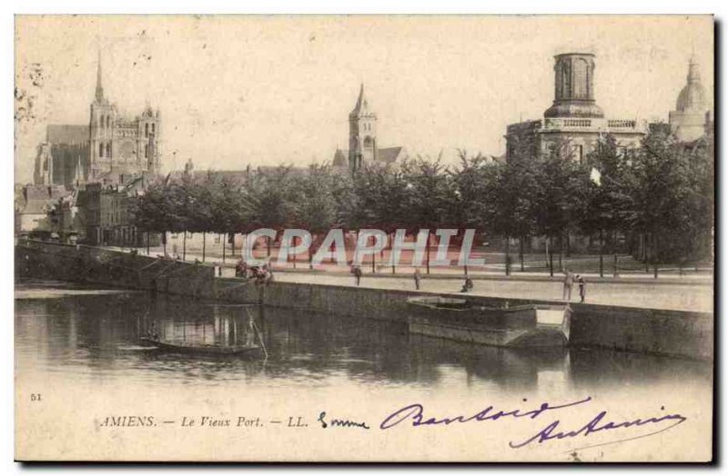 Amiens Old Postcard The old port