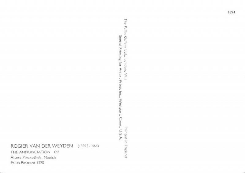 Rogier Van Der Weyden - The Annuciation