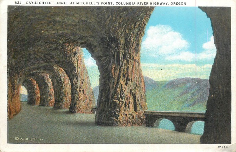 United States Oregon Tunnel at Mitchell`s Point Columbia River Highway