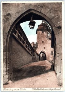 Postcard - Koboldxellertor with devil's pulpit - Germany