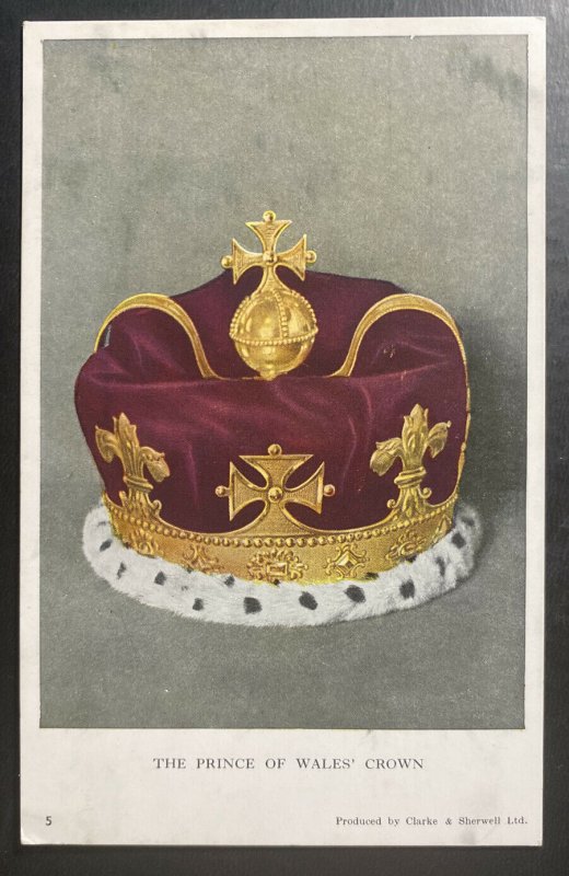 Mint Royalty Picture Postcard The Prince Of Wales Crown