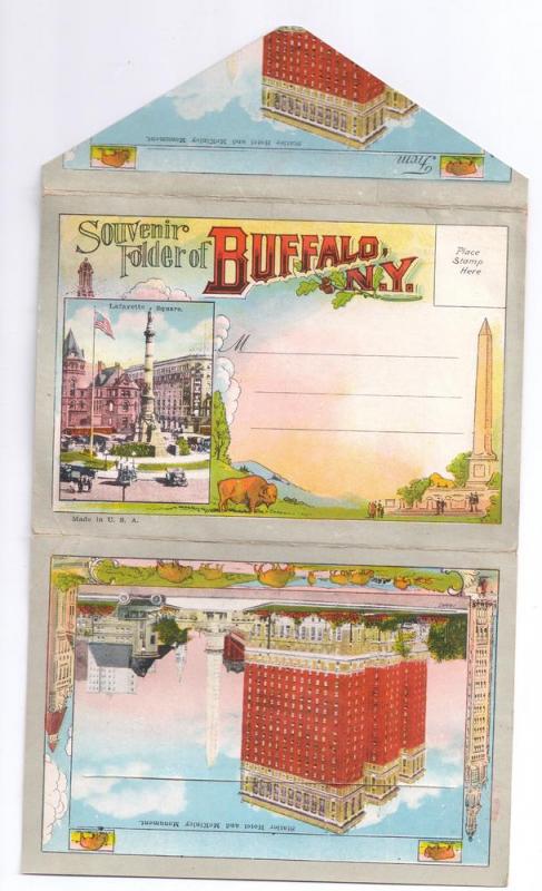 Buffalo NY Vintage Souvenir Folder 20 Views
