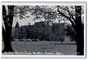 Eldora Iowa IA Postcard RPPC Photo The State Training School For Boys c1940's