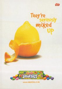 Fruity Smarties Nestles Chocolate Amazing Advertising Postcard