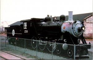 Vintage Railroad Train Locomotive Postcard - Wilmington Railroad Museum NC