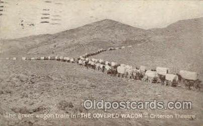 The Covered Wagon Theater 1923 internal creases hard to see from front, posta...