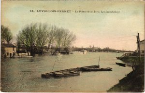 CPA Levallois Perret Pointe de la Jatte Les Inondations (1311174)