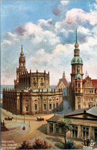 Postcard GER Dresden Saxony Tuck 7093 -  The Roman Catholic Court Church