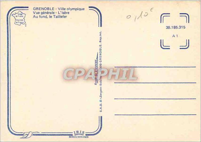 Modern Postcard Grenoble (Isere) Olympic Village General view Isere deep Tail...