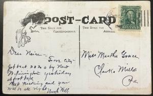 Postcard Used “Need a Doctor” Walter Wellman PA? LB