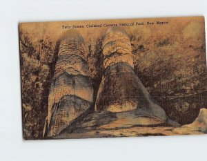 Postcard Twin Domes Carlsbad Caverns National Park Carlsbad New Mexico USA