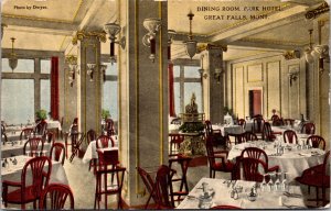 Postcard Dining Room at Park Hotel in Great Falls, Montana