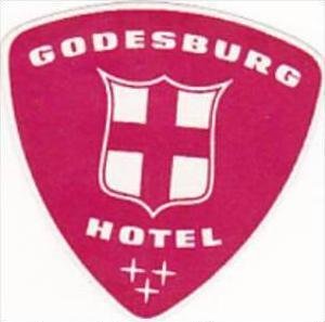 GERMANY GODESBURG HOTEL GODESBURG VINTAGE LUGGAGE LABEL