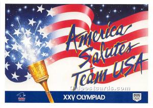 America Salutes Team USA, XXV Olympiad Olympic Postcard