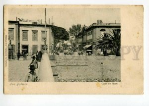 492156 Spain Canary islands Las Palmas wall street Vintage postcard