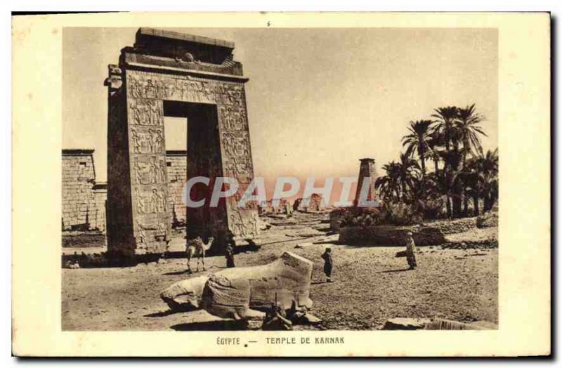 Postcard Ancient Egypt Egypt Egypt Karnak Temple