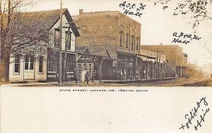 Laclede MO Dirt Street View Store Fronts RPPC Postcard