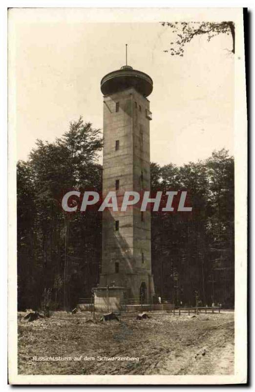 Old Postcard Chateau d & # 39eau Aussichtsturm auf dem Schwarzenberg