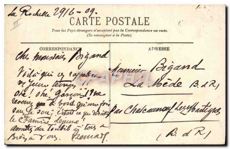 Old Postcard warship A Whaling